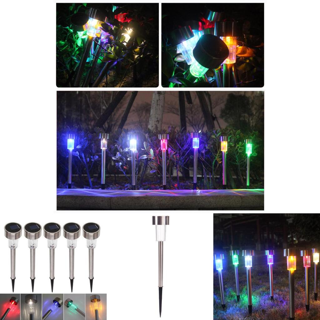 Solar Light Outdoor Garden Yard Led Light Landscape Path Lights Steel Stainless