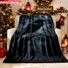 Blanket 1pc Moonlit Raven On Tree 2D-printed Flannel Throw Blanket-soft and Cozy Suitable for Use On the Sofa While Traveling At T