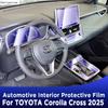 For Corolla Cross 2026 Panel Dashboard Navigation Automotive Interior Protective Film TPU Anti-Scratch Accessories