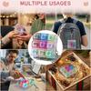 1-20Pcs Creative Transparent Stress Relief Mechanical Keyboard Tester Gift Led Fidget Keychain With 9 Buttons Keyring For Kids