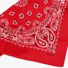 Trifong Bandana Red Paisley Men's Handkerchief 100% Cotton Adult Bandana Cashew Pattern Stylish 55cm x 55cm Red