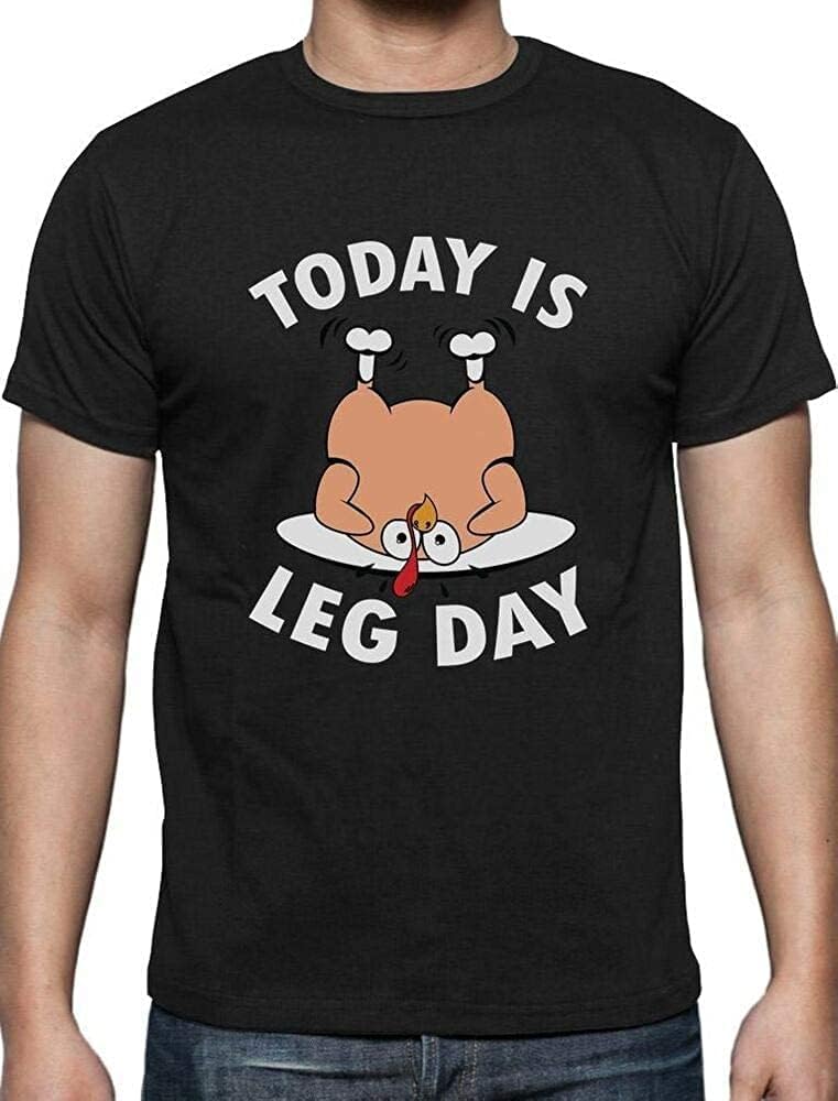Today is Leg Day Thanksgiving Turkey T Shirt XS чёрный