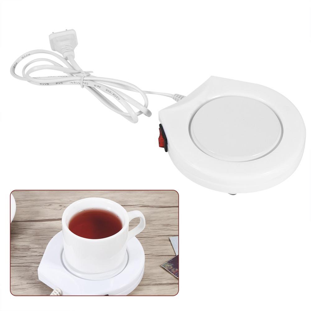 US Standard Plug Mug Warmer Uniform Heating Plate Cup Heating Pad Tea Thermal Mat  Office