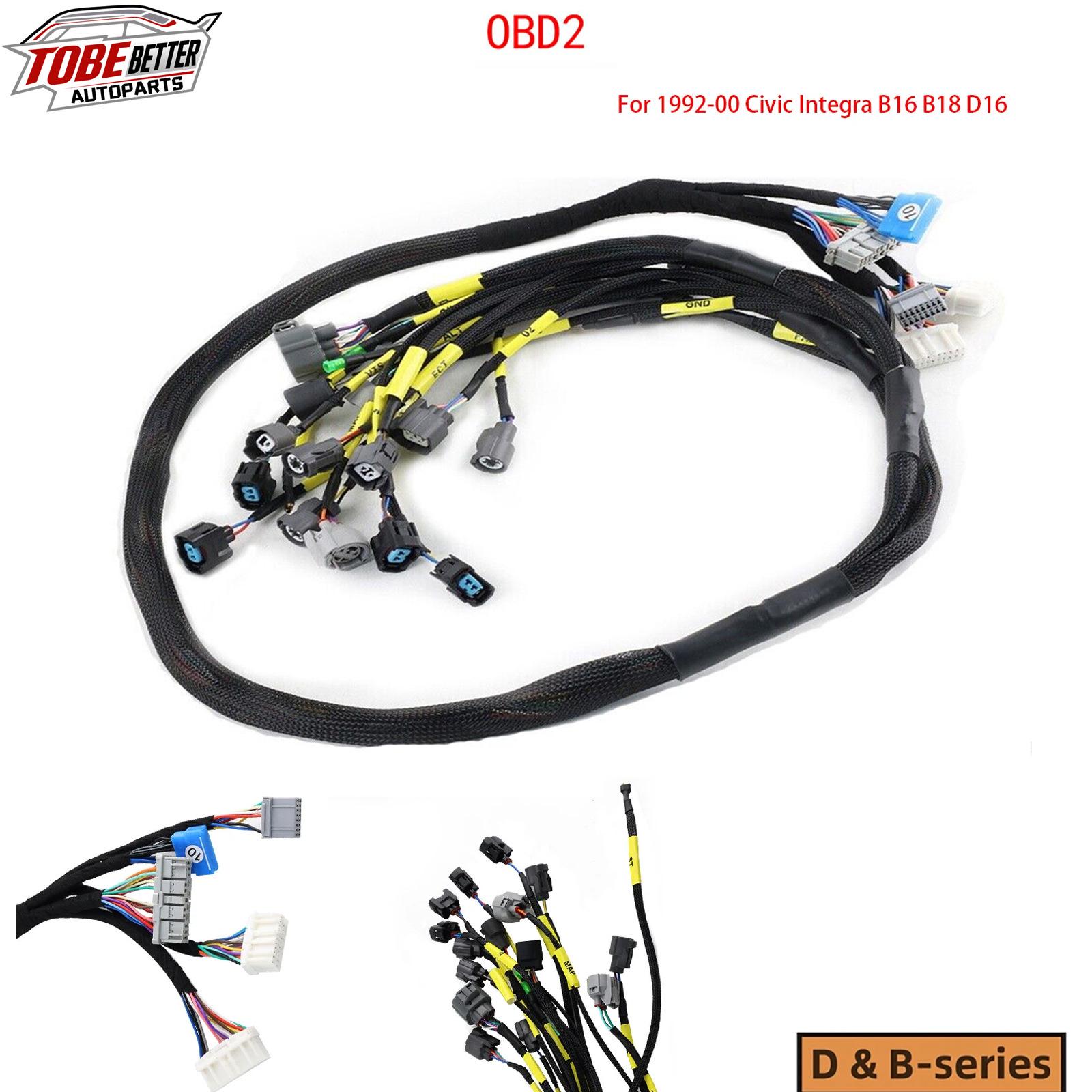 Civic/Integra B16 B18 D16 D&B Series Engine Wiring Harness CNCH-OBD2-1 To Be Better