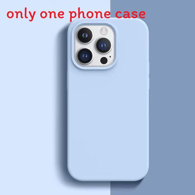 14 Iphone For Pro Solid Color Liquid Silicone Phone Case With Absorption Shock