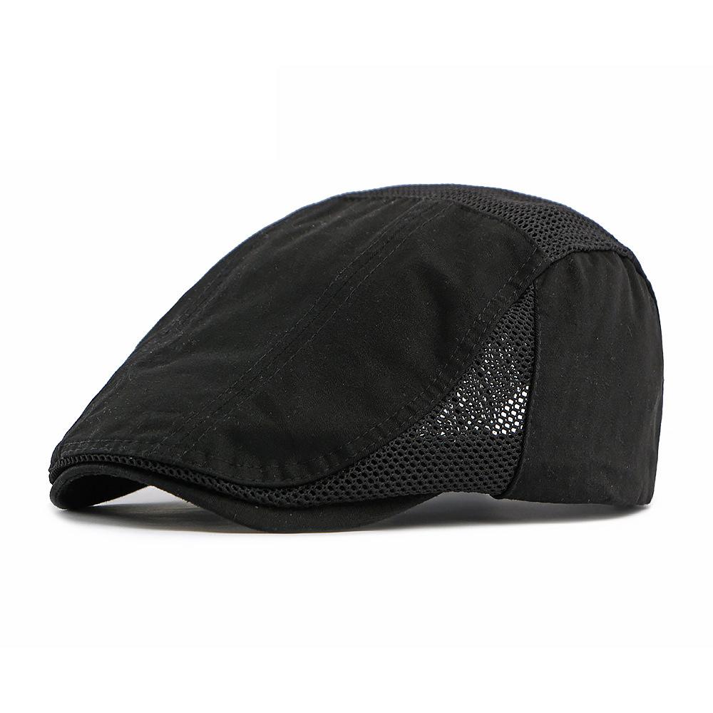 Casquette Forward en Maille d'Été pour Homme Casquette à Visière Respirante Casquette Respirante Protection Solaire Béret Rétro