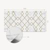 Panel Winylowy Samoprzylepny Z Nadrukiem Do Salonu 100X50 Cm Geometryczne Wzory Na Tle