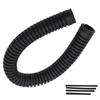 18in Rubber Scuba Diving Round Corrugated Inflator Exhaust Hose  Universal Dive Protection Charge Relief Pipe Diving Accessories
