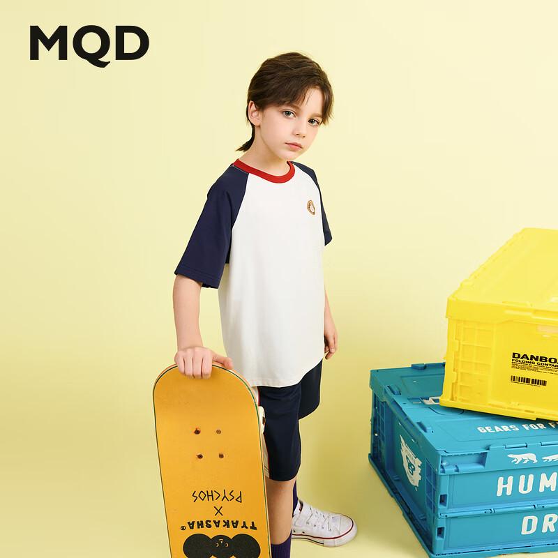 MQD Boys  Summer Academy Style Raglan Two-Piece Set 120cm