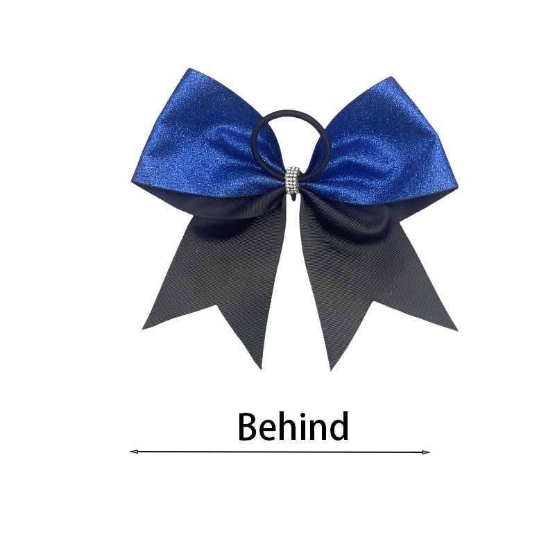 European & American Style Glitter Blue Bow Hair Tie for Girls