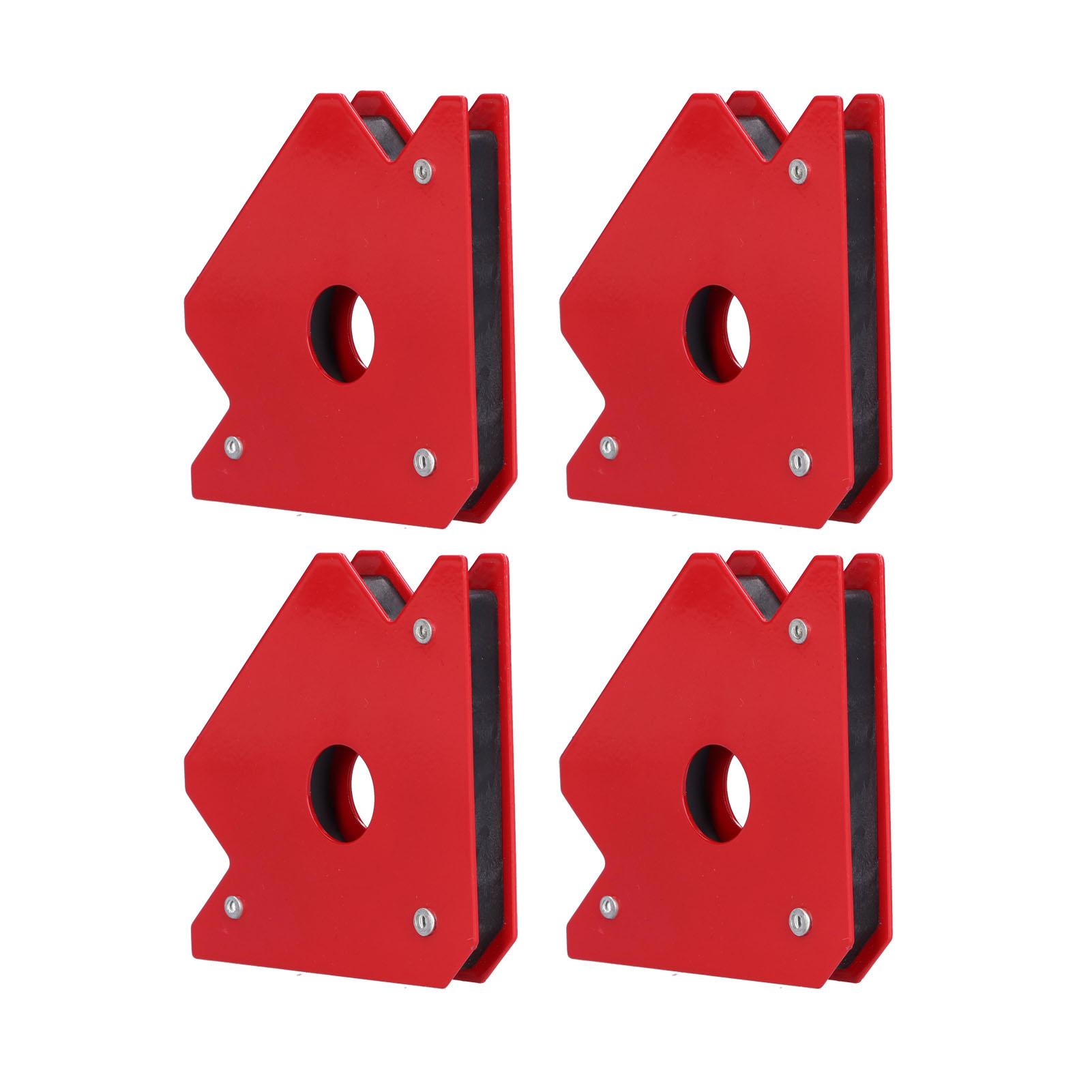 

4Pcs 25lb Magnetic Welding Positioner Stainless Steel 45 degrees 90 degrees 135 degrees 180 degrees Multi Angle