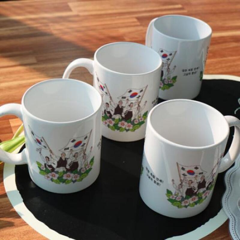 td867-Дизайнерская кружка 4 шт.-День независимости Кореи