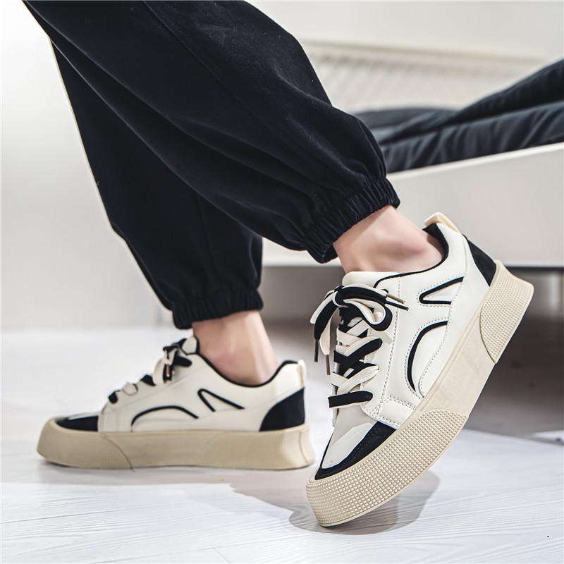 

2023 Новая модная мужская дышащая повседневная спортивная обувь для студентов, удобная обувь, кроссовки для скейтбординга