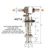 Robotic Arm Accessories Industrial Vacuum Small Head Suction Cups M12/M10 T-shaped External Spring Buffer Hardware Sucker Rod+