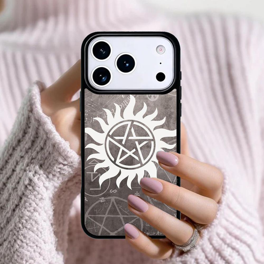 Supernatural Symbol Phone Case For Apple iPhone 17 Air 16E 15 14 Plus 13 12 11 Pro Max Mini Funda Cover