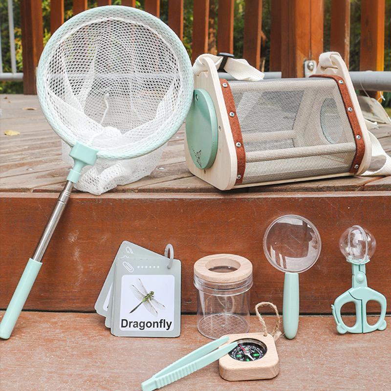 Kids' Outdoor Insect Catcher & Science Exploration Kit with Compass and Magnifying Glass