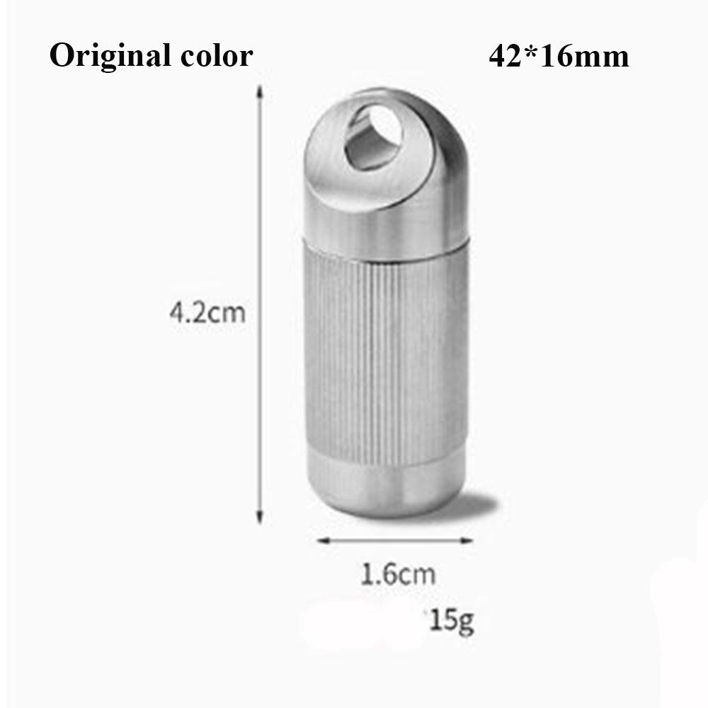 

Мини Титановый Сплав Коробка для Хранения Портативный Контейнер для Таблеток Бутылка для Выживания в Кемпинге Инструмент EDC для Активного Отдыха 8