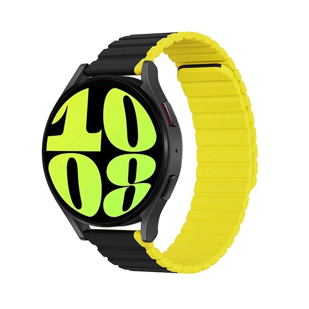 

Ремешок 20 мм 22 мм для Samsung Galaxy Watch4 5 6 40/44 мм Классический 42/43/46/47 мм Магнитный силиконовый браслет Amazfit GTS 2 4 мини-ремешок 22mm