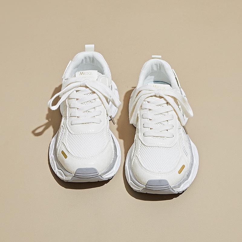 Thick-soled dad shoes women's 2025 new summer popular mesh breathable casual shoes versatile and lightweight sports shoes