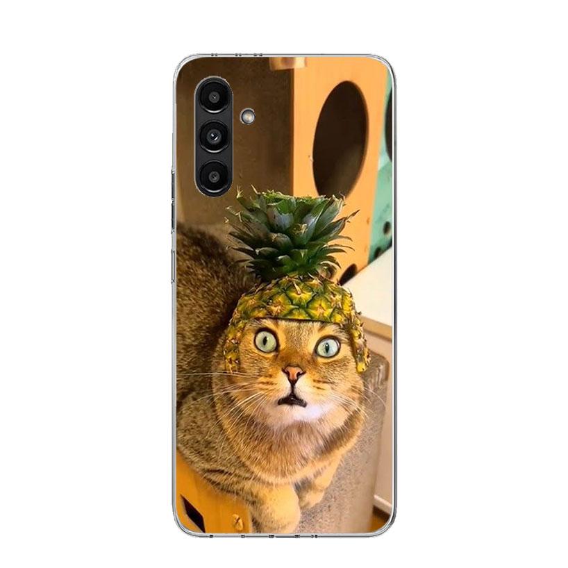 Pet Cat Funny Memes Phone Case For Samsung Galaxy A16 A14 A15 A13 A56 A54 A55 A53 A26 A24 A25 A23 A36 A34 A35 A33 A05S A04S A03S