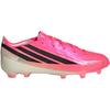adidas F50 Hyperfast Elite FG Little Kid Solar Turbo Kids Cleats Pink Solar-Turbo Core-Black IH4451