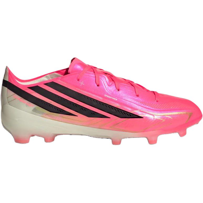 adidas F50 Hyperfast Elite FG Little Kid Solar Turbo Kids Cleats Pink Solar-Turbo Core-Black IH4451