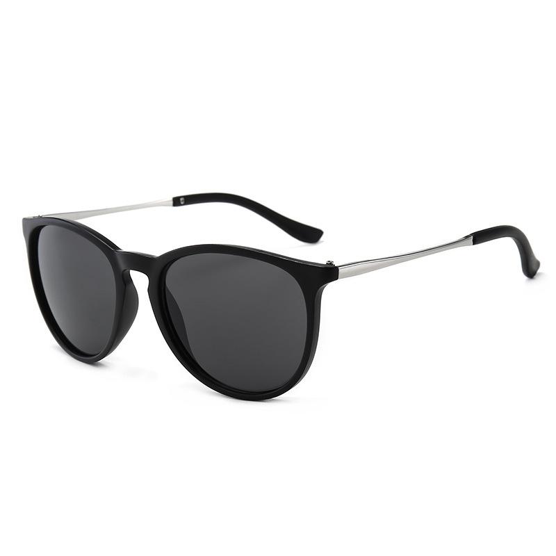 New fashion round frame sunglasses men's and women's metal trend sunglasses personalized versatile sunscreen sunglasses women