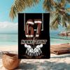 1PC Custom Name Football Artwork Beach Towel Highly Absorbent And Sand-Resistant Towel for Swimming, Pool, Yoga, And Travel Lightweight