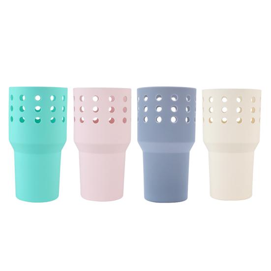 Vannflaskehylse Ripesikker Varmebestandig Beskyttende Vannflaske Sklisikker Silikonbunn