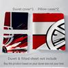 Juego de Ropa de Cama para el Hogar con el Escudo del Arsenal Football Club (3 Piezas) - Traje Universal de Tres Piezas para Dormitorio, Habitación de Invitados, Sala de Estar, Hotel - Regalo Perfecto para Af