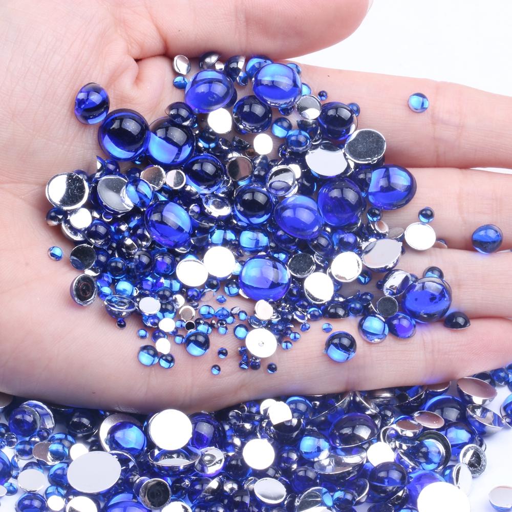 3mm Half Beads Facets Flatback Resin Rhinestones for DIY Jewelry Bags Shoes Phone Case Decorations 10000pcs