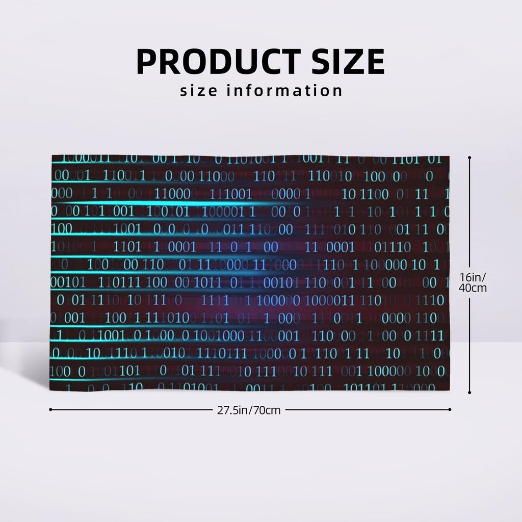 Binary computer code. Soft Face Towel Quick Dry Pool Bath Cotton Towels Absorbent