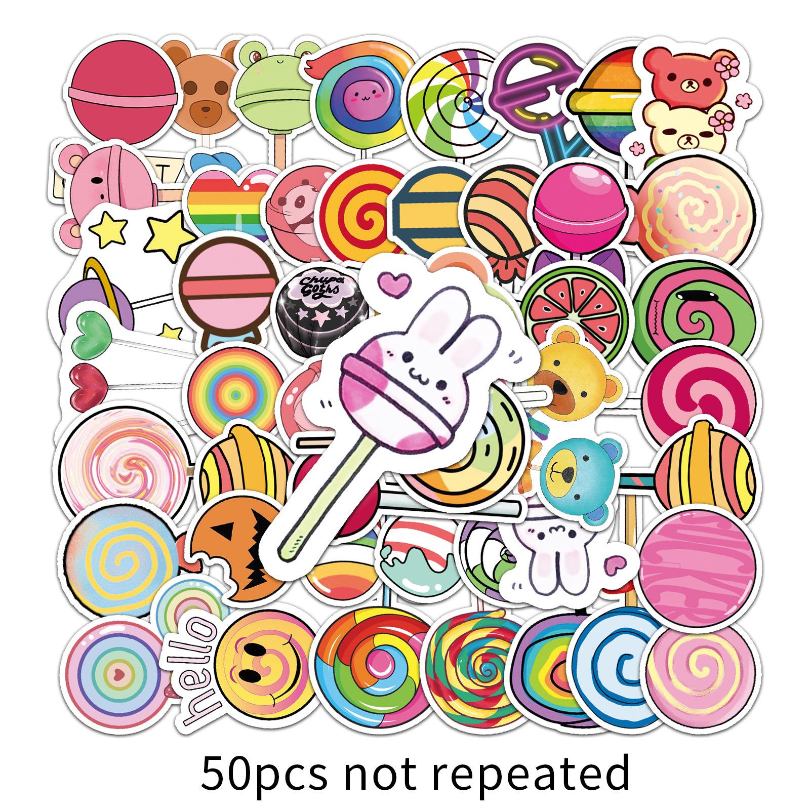 

50 Compact Fresh Graffiti Cartoon Guka Hand Account Decorative Skateboard Children S Decals Water-Repellent Suitcase Stickers