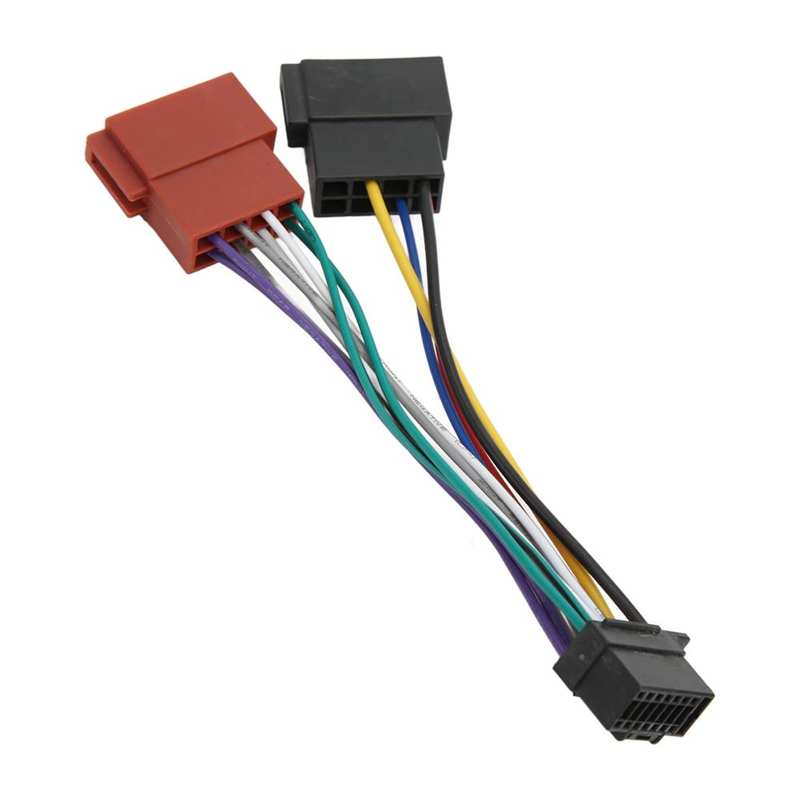 ISO Radio Harness Adapter ABS Langlebig Radio ISO Harness Stecker für