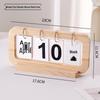 Creative Wooden Flip Calendar: Desktop Ornament & Photo Prop