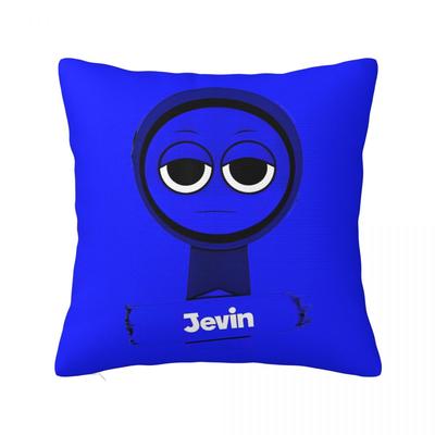 Sprunki Jevin Funny Game Pillowcase Printed Polyester Cushion Cover Decoration Throw Pillow Case Cover Living Room Square