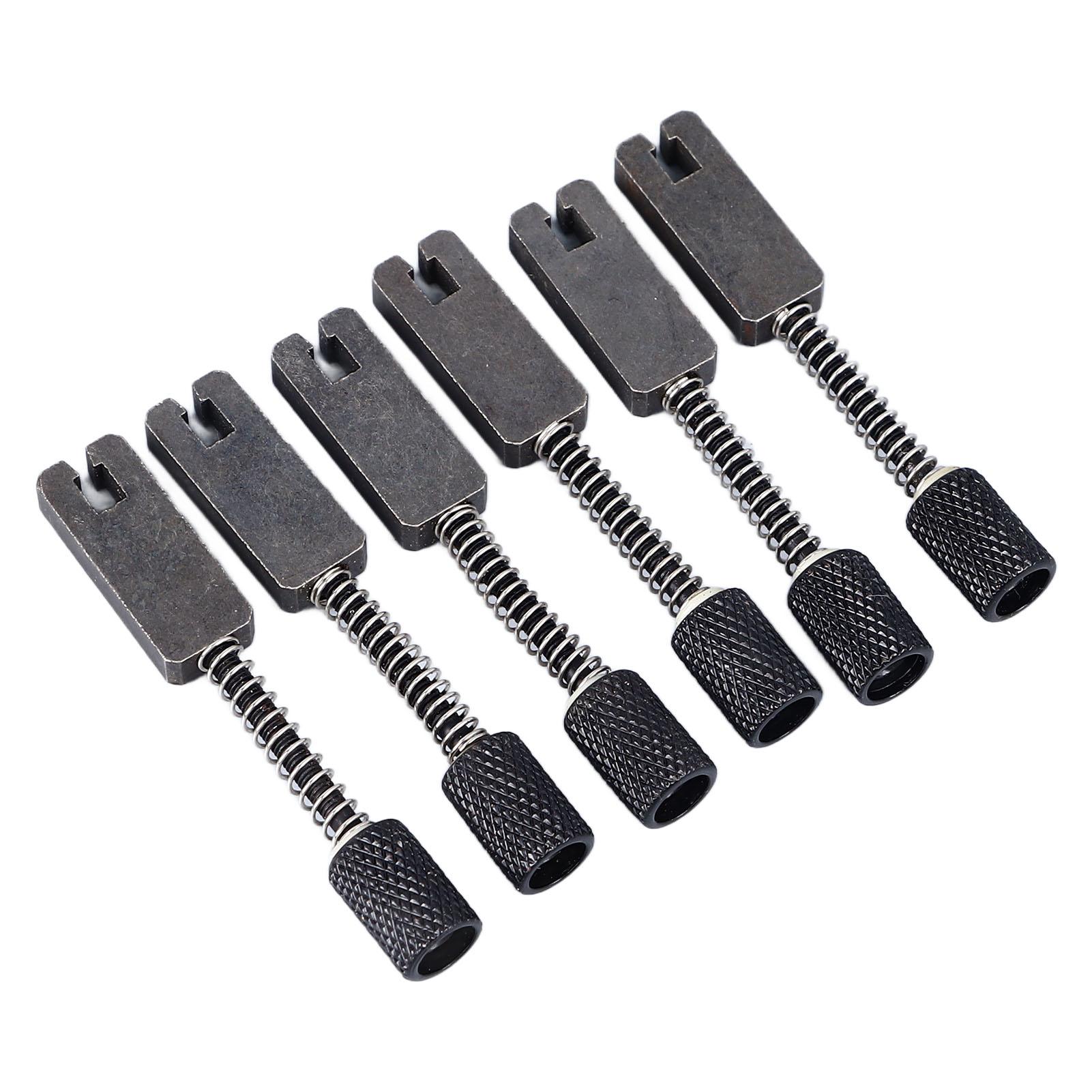 

6 шт. безголовый бридж для электрогитары седло точная регулировка высоты тона металлический безголовый бридж для гитары