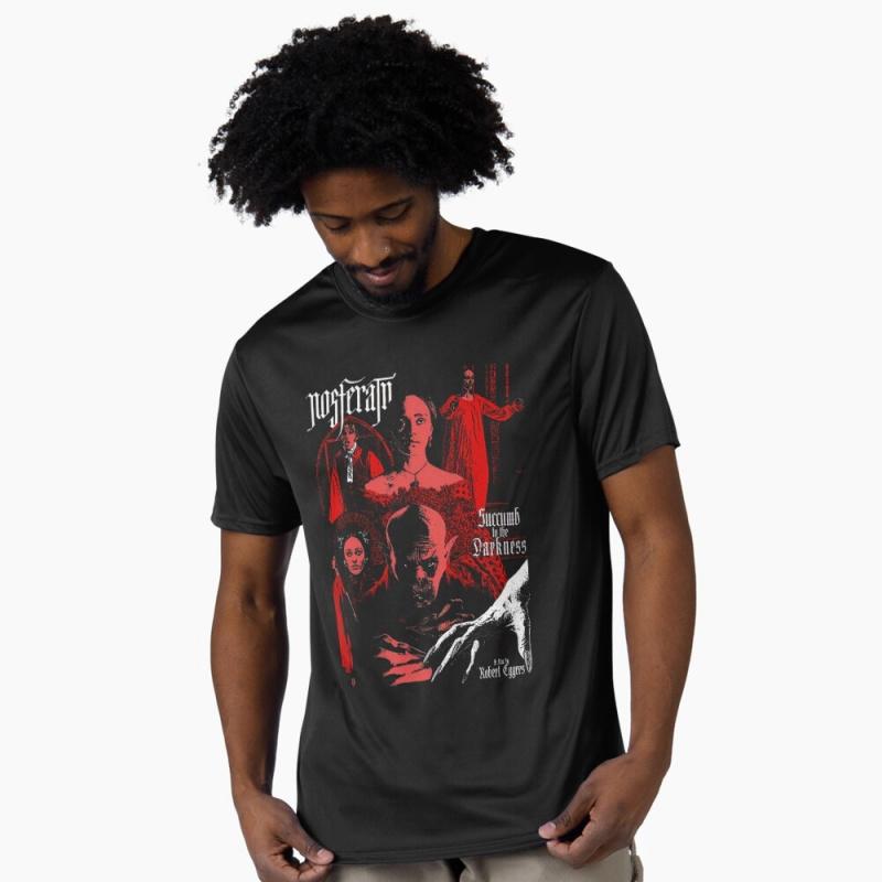 0403 Vampire Nosferatu Horror movie Scary halloween Gift t shirt Scream film Graphic clothes 100 cotton printed All size tops S