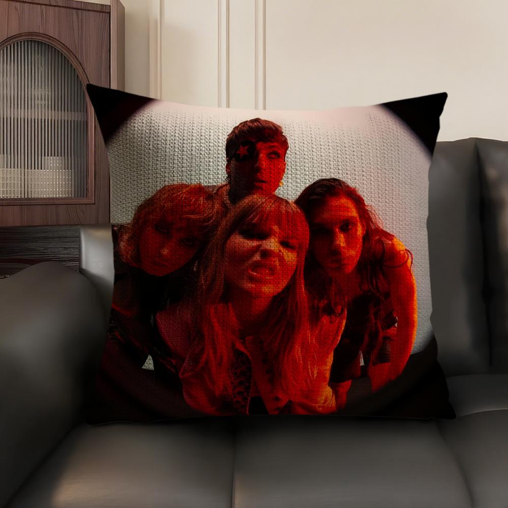 Hot Pop Rock Band M-Maneskin Pillow Case Double-Sided Printing Short Plush Sofa Cushion Cover Bedroom Bedside Pillow