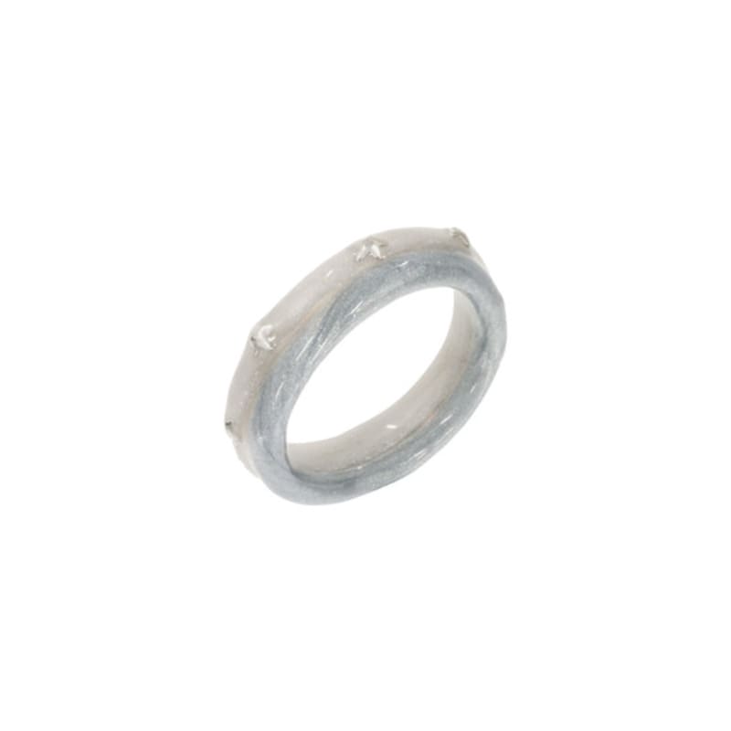 nff star two track ring-grey