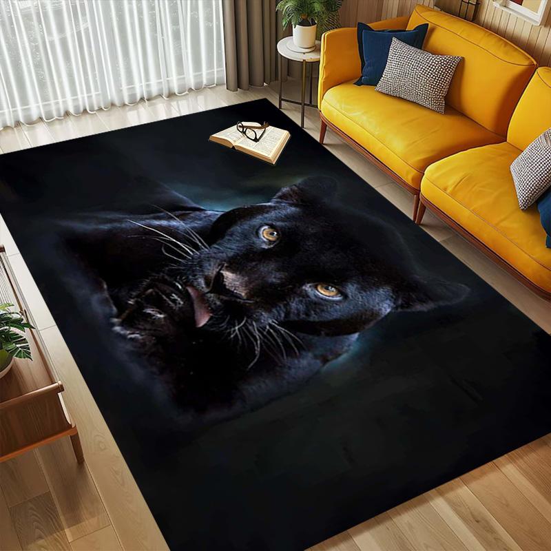 Black Panther Living Room Nonslip Area Rug Soft Carpet For Bedroom Game Playroom Sofa Office Home Decor Doormat Christmas Gift C9302014