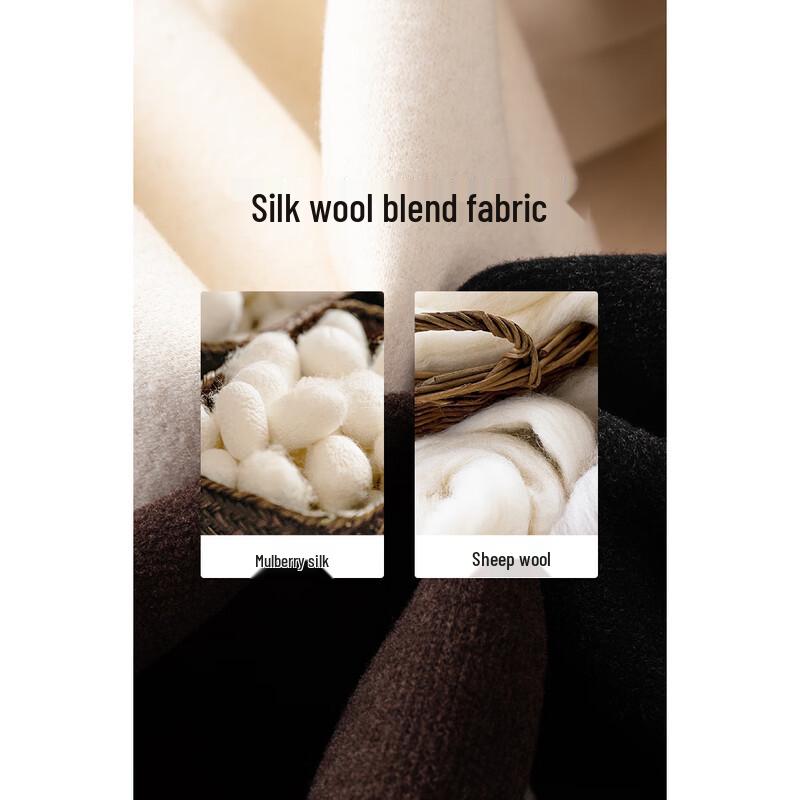 Mengshuya Women's Thickened High-Waisted Straight-Leg Suit Pants