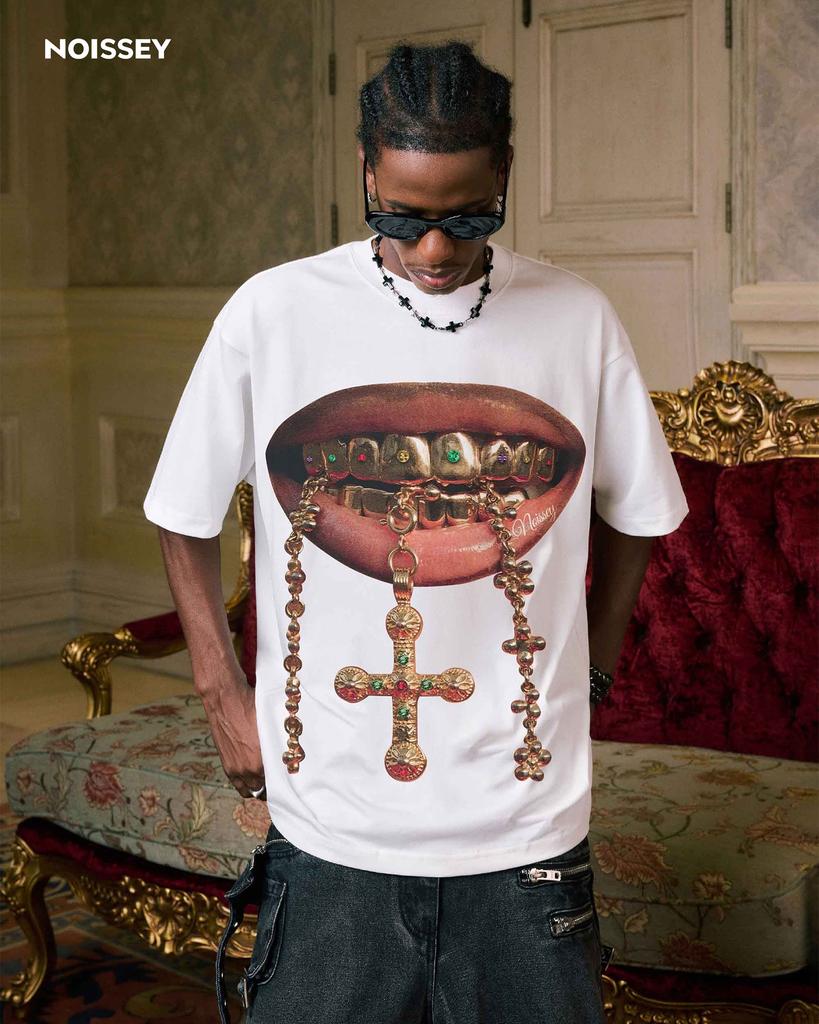 Harajuku Streetwear T-Shirt Herren Damen Kleidung Y2K Goth Kunst Grafikdruck Kurzarm Vintage Trendy Oversized Casual T-Shirt