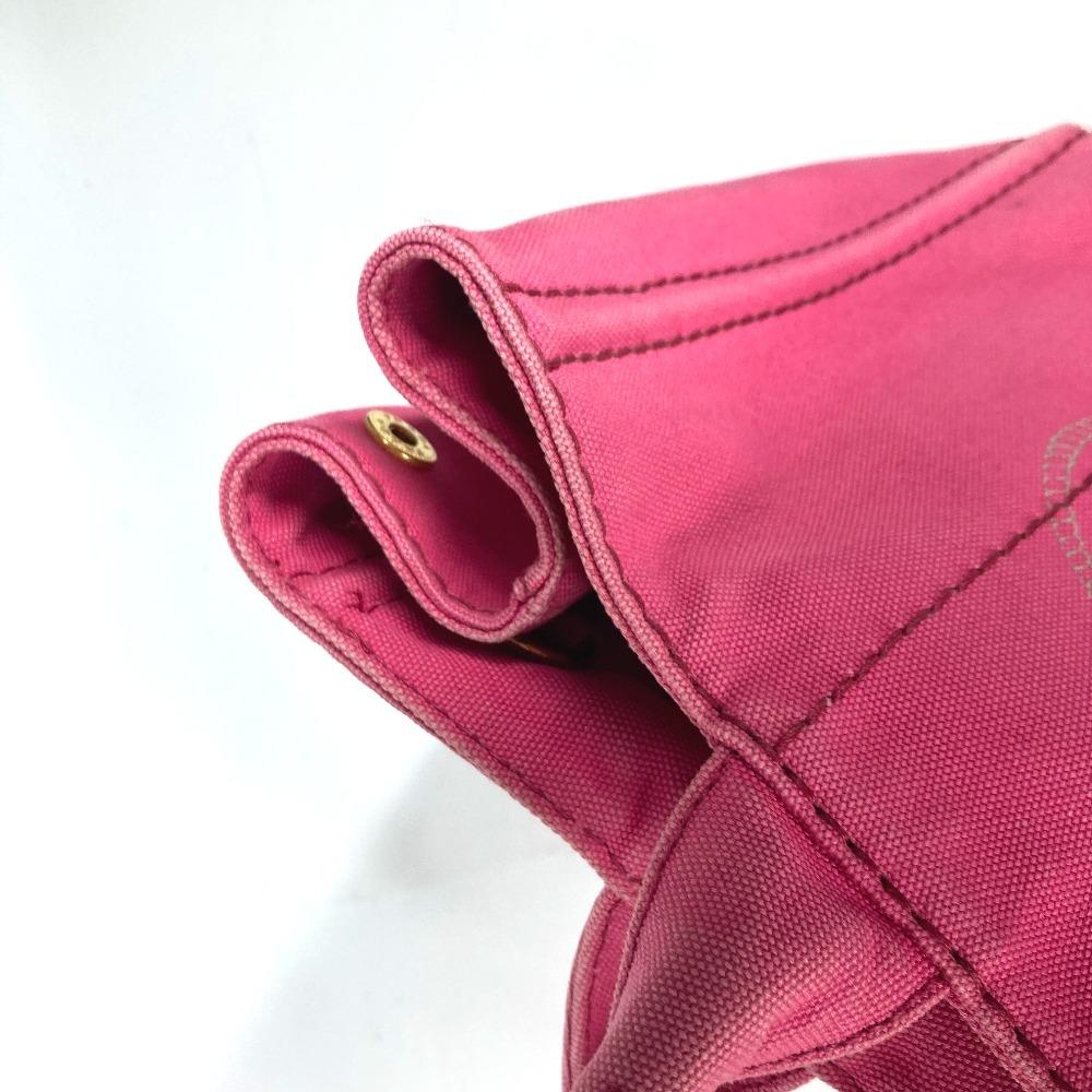 PRADA Canapa logo Bag Shoulder Bag Tote Bag Canvas pink