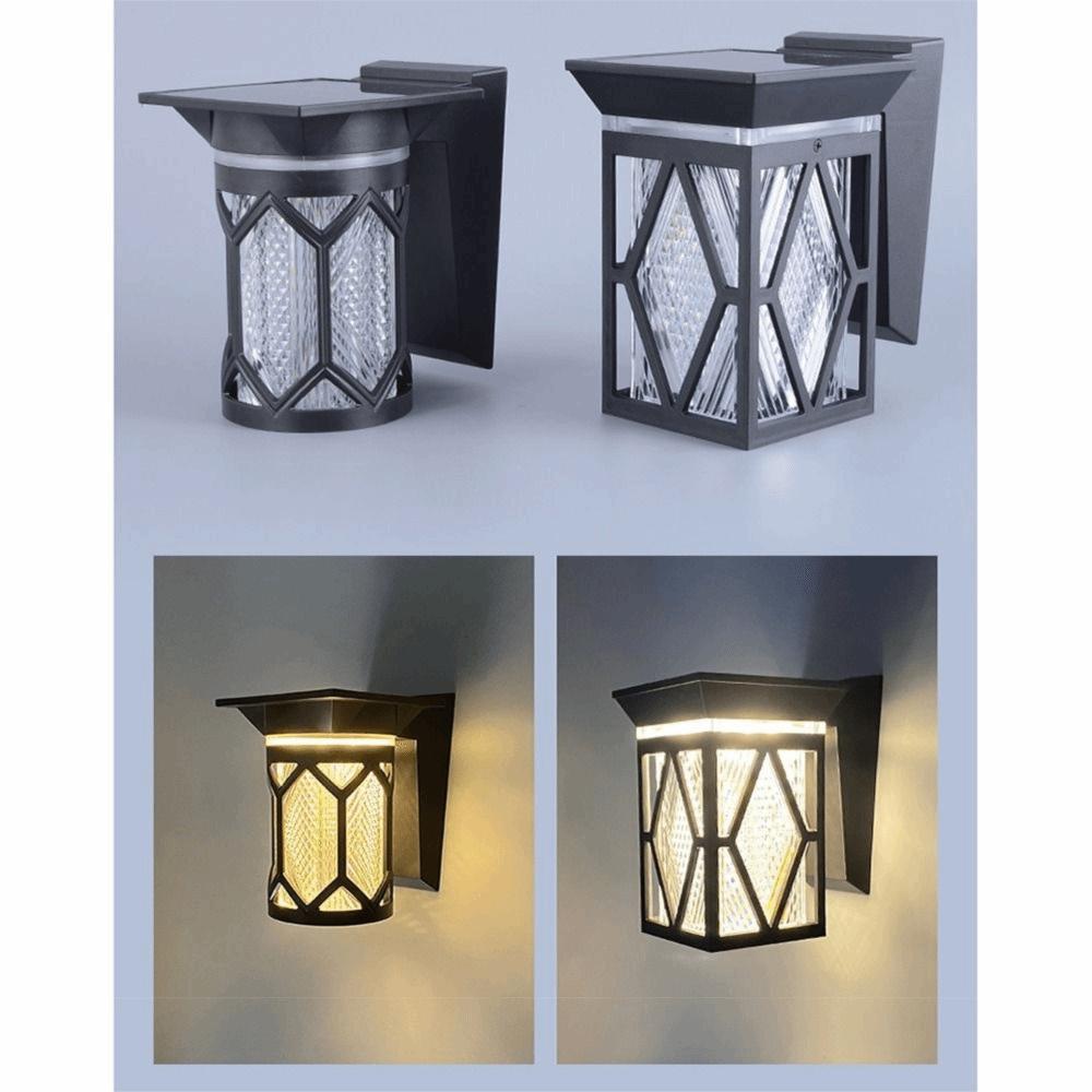 IP54 Rating Solar Wall Lights Waterproof Intelligent Wall Sconce Decorative LED Solar Lamp Patio