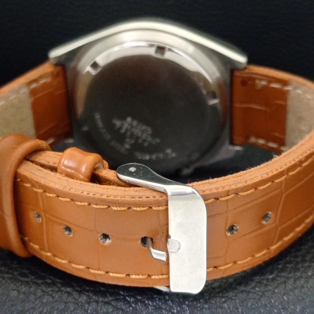 JAPAN VINTAGE SEIKO 5 AUTOMATIC 7019A MENS SILVER COLOR DIAL WATCH a700593-5