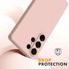 Coque pour Samsung Galaxy S25 Ultra - BOOLING - Silicone Liquide Protection Slim Anti-Rayures Rose