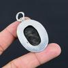 Friendship Day Deal Oval Natural Obsidian Eye 925 Silver Elegant Pendant Jewelry
