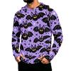 Men's Long Sleeve Hoodie with Sun Halloween Print Pullover
