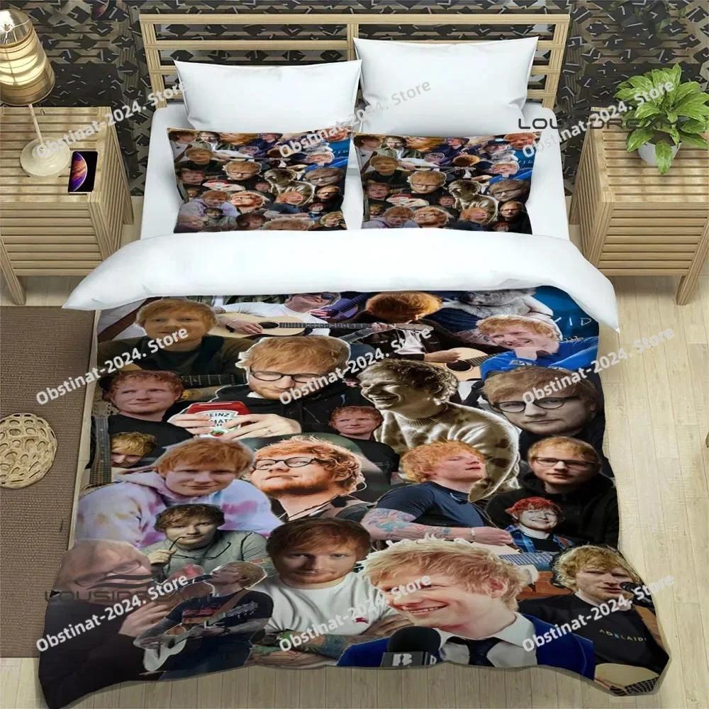 Top Singer Ed Sheeran Bedding Set Duvet Cover Full Queen King Size Pillowcase Bed Printed Bed Set Aldult Kid Bedroom Single Twin